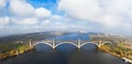 Aerial view of the Zaporozhye city, Ukraine