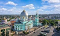 Aerial view of Znamensky Cathedral in Kursk