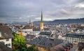 Aerial View of Zurich, Switzerland Royalty Free Stock Photo