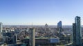 Aerial viewof the center of Milan, Torre Solaria, Diamond Tower Italy
