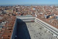 Aerial Views From The Campanile Tower Of St. Mark`s Square In Venice. Travel, Holidays, Architecture. March 27, 2015. Venice, Royalty Free Stock Photo