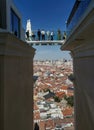 Aerial views of the city of Madrid from the terrace of the central hotel Riu Plaza Spain