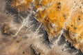 Aerial views of desert landscapes creating unique abstract visuals Royalty Free Stock Photo