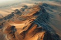 Aerial views of desert landscapes creating unique abstract visuals Royalty Free Stock Photo