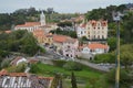 Aerial Views Of The Historic Helmet In Sintra.