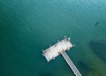 Aerial views of jetty at Sans Souci Australia