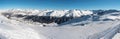 Aerial views of Livigno in Italy Royalty Free Stock Photo