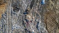 Aerial Views Of A Municipal Trash Dump