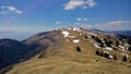 Aerial Views of a Spring Snow melt River Royalty Free Stock Photo