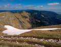 Aerial Views of a Spring Snow melt River Royalty Free Stock Photo