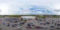 Aerial 360 vr photo of Walmart