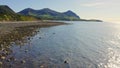 Aerial - Wales Landscape of Llyn Peninsula & Yr Eifl Mountain - Breathtaking Vie