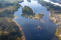 Aerial of the Wannsee in Berlin Royalty Free Stock Photo