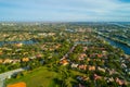 Aerial Weston Florida residential neighborhoods