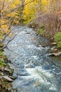 Whetstone Brook Vermont in Fall from covered bridge