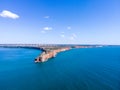 Aerial Wide Angel Panorama of Cape Kaliakra Cliff