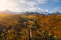 Aerial Wide Colorado Autumn Landscape Royalty Free Stock Photo