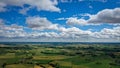 This is aerial wiew with the drone in the sky of France to see landscape background