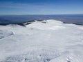 Aerial view of Vitosha Mountain near Cherni Vrah peak, Bulgaria