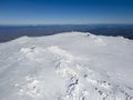 Aerial view of Vitosha Mountain near Cherni Vrah peak, Bulgaria