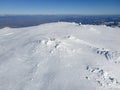 Aerial view of Vitosha Mountain near Cherni Vrah peak, Bulgaria