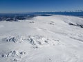 Aerial view of Vitosha Mountain near Cherni Vrah peak, Bulgaria