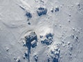 Aerial view of Vitosha Mountain near Cherni Vrah peak, Bulgaria