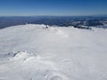 Aerial view of Vitosha Mountain near Cherni Vrah peak, Bulgaria