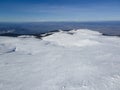 Aerial view of Vitosha Mountain near Cherni Vrah peak, Bulgaria