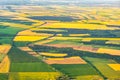 Aeriall view of scenic countryside - patchwork.