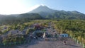 Aerials Bunker Kaliadem in Merapi mountain.