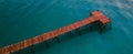 Aerian view of pontoon at playa de Muro