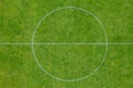 Soccer Field Centre Circle Aerial View