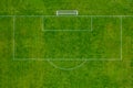 Soccer Field Penalty Area Aerial View Royalty Free Stock Photo