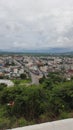 Aeriel view of the city of Nakhonsawan, a small city in the central of Thailand