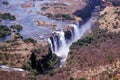 Aerial view of Victoria Falls - Zimbabwe Royalty Free Stock Photo