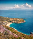 Aeril spring view of Jale Baech. Astonishing morning scene of Albania, Europe. Royalty Free Stock Photo