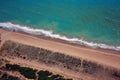 Aerila view of the coastline Royalty Free Stock Photo