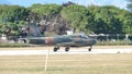 Aermacchi or Macchi MB-326 a light military jet trainer and ground attack plane