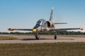 Aero L-39C Albatros Rounds Taxiway Royalty Free Stock Photo