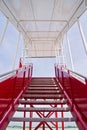 Aero stairs at Suvarnabhumi airport,thailand Royalty Free Stock Photo