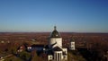 Aero view. Basilian Monastery complex in Hoshiv