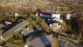 Aero view. Basilian Monastery complex in Hoshiv