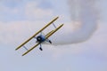 Aerobatic bi plane airplane Royalty Free Stock Photo