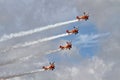 Aerobatic display by the Breitling Wingwalkers Royalty Free Stock Photo