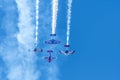 Aerobatic display by four aircraft
