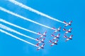 Aerobatic group on the airshow