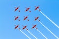 Aerobatic group on the airshow