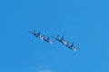 Aerobatic group military fighters