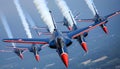 Aerobatic Jets Formation in Sky